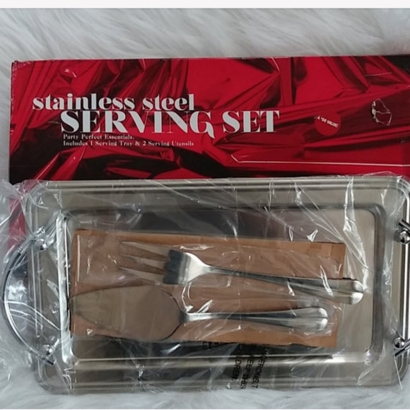 Serving Tray & Serving Set Stainless Steel - Picture 2 of 4